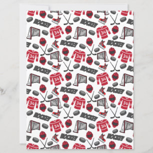 Hockey-Schrappbuch-Papier