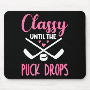 Hockey schreien bis der Puck fällt Süße Liebe Hock Mousepad