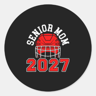 Hockey Senior Mom 2027 Eishockeyspieler Senior Runder Aufkleber