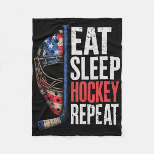 Hockey-Shirt Hockey-Junge Geschenke Zeug Eishockey Fleecedecke