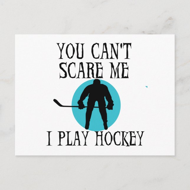 Hockey Sie können mir keine T - Shirt und Geschenk Postkarte (Vorderseite)