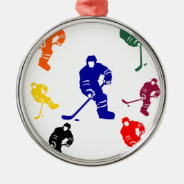 HOCKEY SILBERNES ORNAMENT