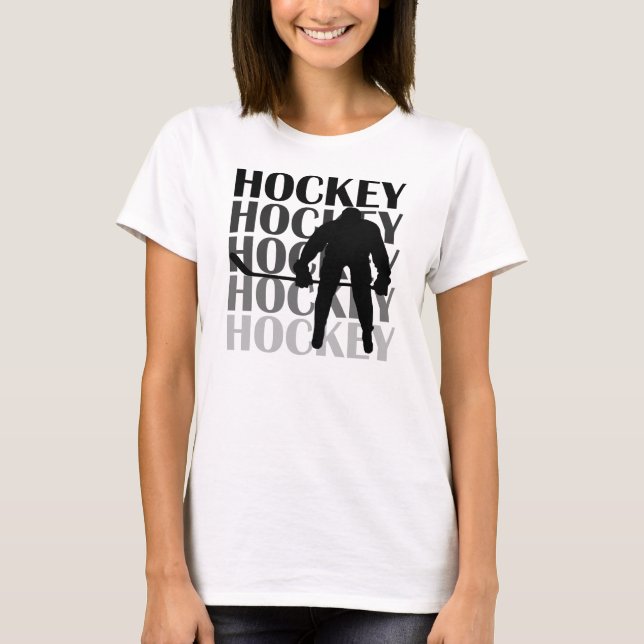 Hockey-Silhouette-T - Shirts und Geschenke (Vorderseite)