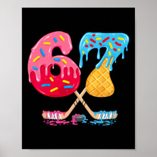 Hockey Six Seven Drip 67 Eishockey Meme Hockey Pl Poster