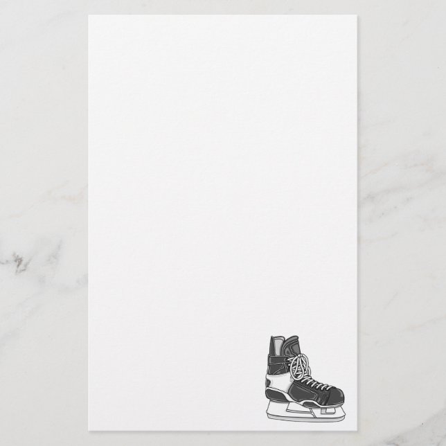 Hockey-Skate Briefpapier (Vorderseite)