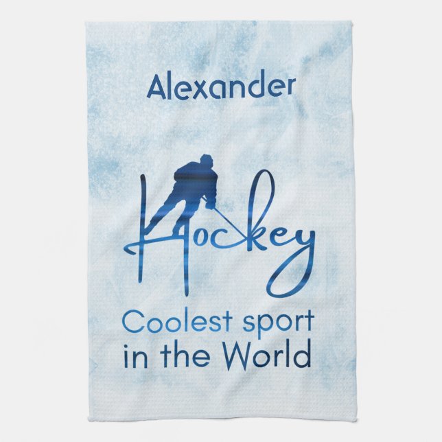 Hockey-Skate Handtuch coolsten Sportblau (Vertikal)
