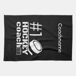 Hockey-Skate Handtuchwagen Nr. 1 Schwarz-weiß Geschirrtuch