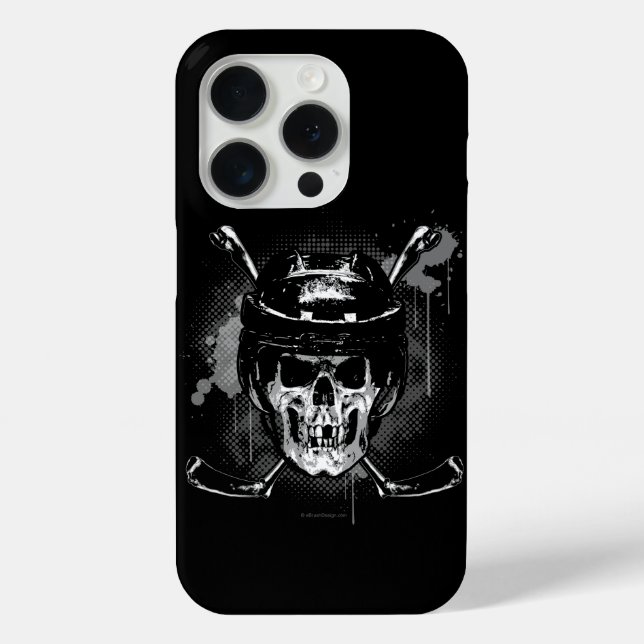 Hockey Skull Case-Mate iPhone Hülle (Rückseite)