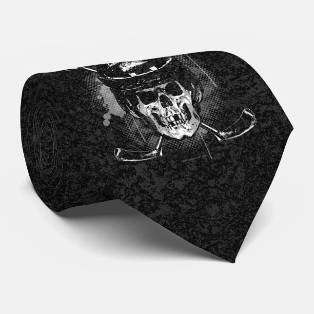 Hockey Skull Krawatte (Gerollt)