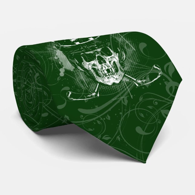 Hockey Skull-Krawatte Krawatte (Gerollt)