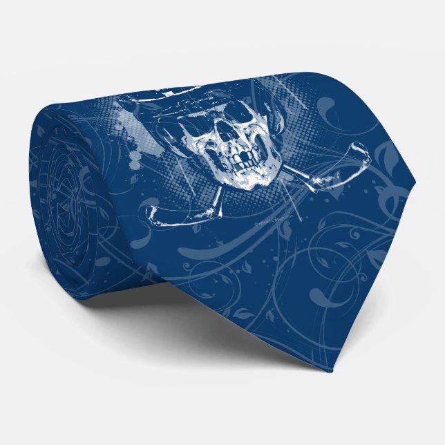 Hockey Skull Neck Tie Krawatte (Gerollt)