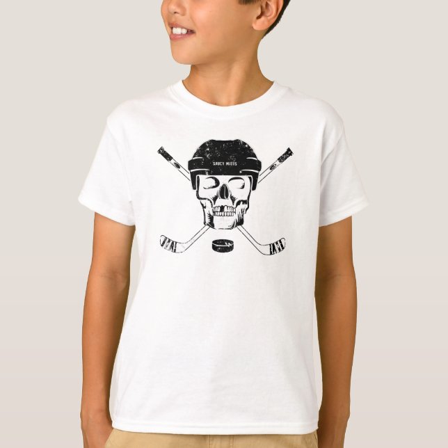 Hockey Skull-T - Shirt (Vorderseite)