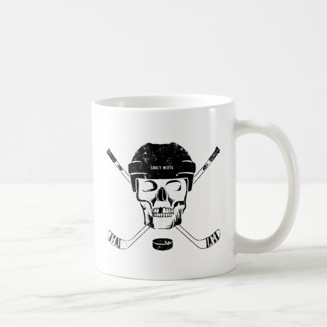 Hockey Skull und Sticks Tasse (Rechts)