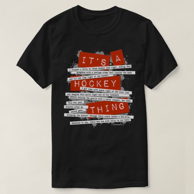 Hockey Slang Classic TShirt (Design devant)