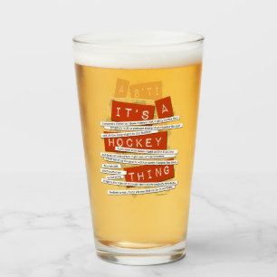 Hockey Slang Glas