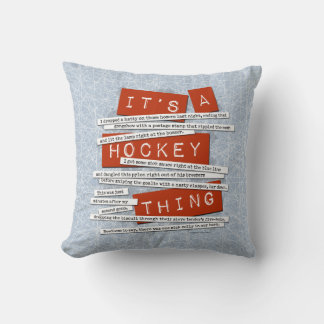 Hockey Slang Kissen