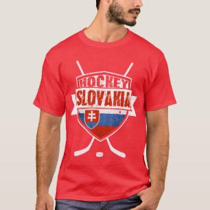 Hockey Slovaquie Drapeau design T-shirt