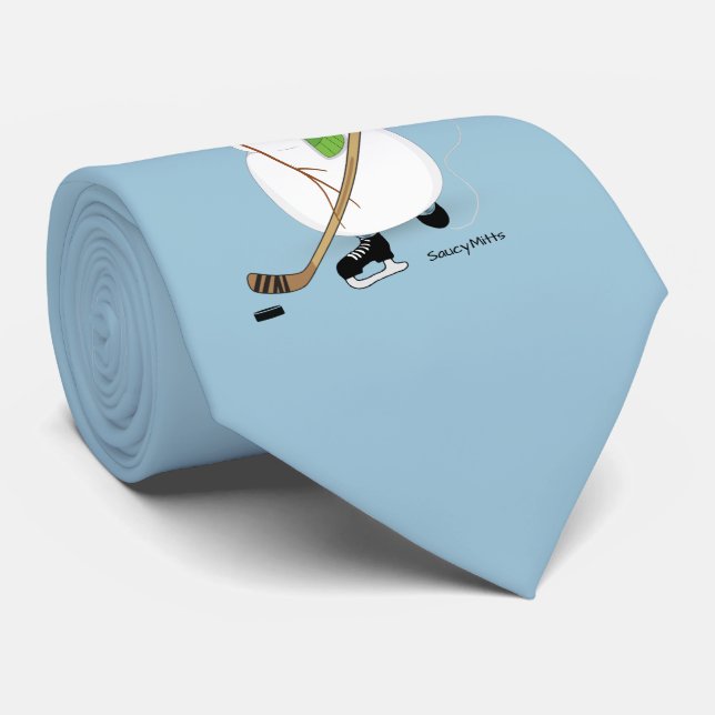 Hockey-Snowman-Krawatte Krawatte (Gerollt)