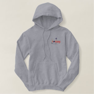 Hockey-Spaß Bestickter Hoodie