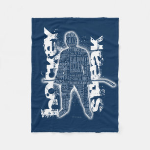 Hockey Speak Fleece Blanket