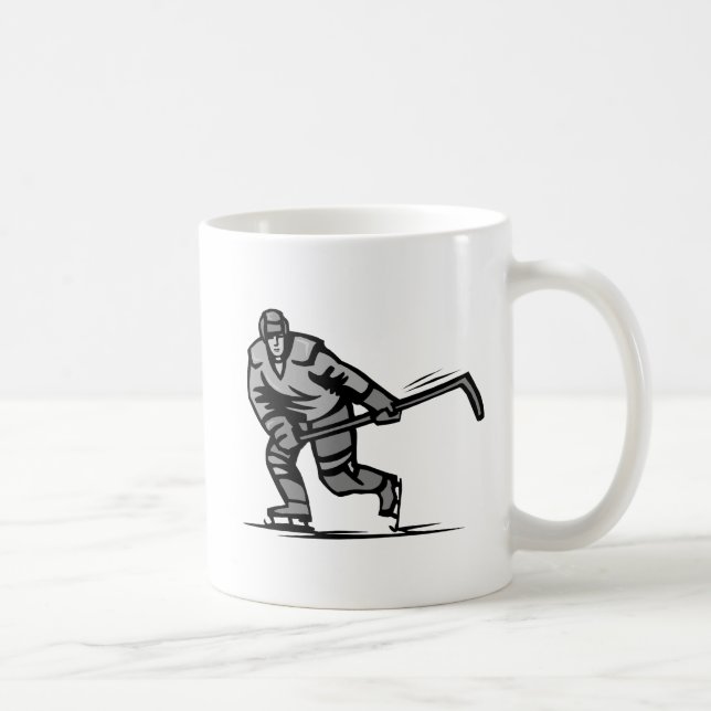 Hockey-Spieler Kaffeetasse (Rechts)