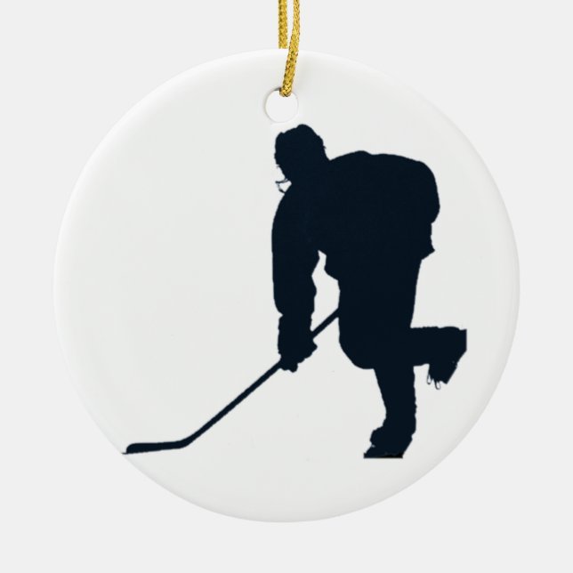 Hockey-Spieler Keramikornament (Vorne)