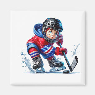 Hockey-Spieler-Magnet Magnet