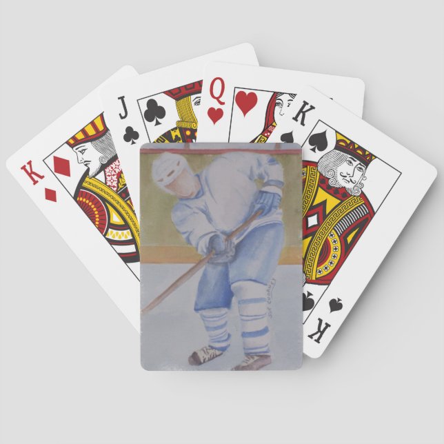 HOCKEY-SPIELER-SPIELKARTEN SPIELKARTEN (Rückseite)