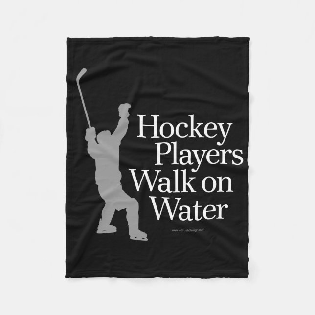 Hockey-Spieler-Weg auf Wasser Fleecedecke (Vorderseite)