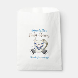 Hockey Sports Polar Bear Baby Dusche Geschenktütchen