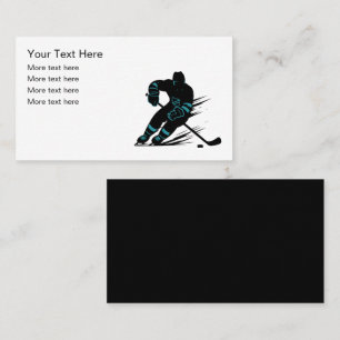 Hockey Sports Theme Business Card Design Visitenkarte