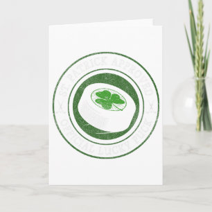 Hockey St. Patrick's Day - Glücklicher Puck mit Sh Karte