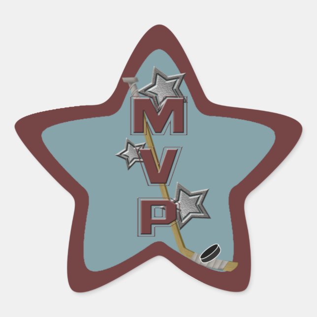 Hockey Star MVP Sticker (Vorderseite)