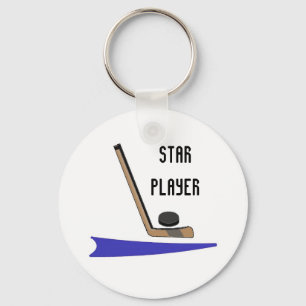 Hockey-Star-Spieler Schlüsselanhänger