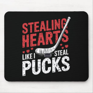 Hockey stehlen wie ich Puck Valentine stehlen Mousepad
