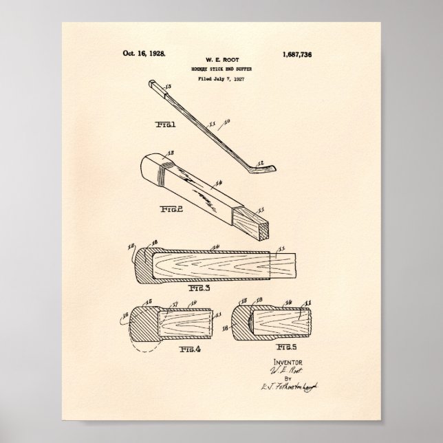 Hockey Stick End Buffer 1927 - Old Peper Poster (Vorne)