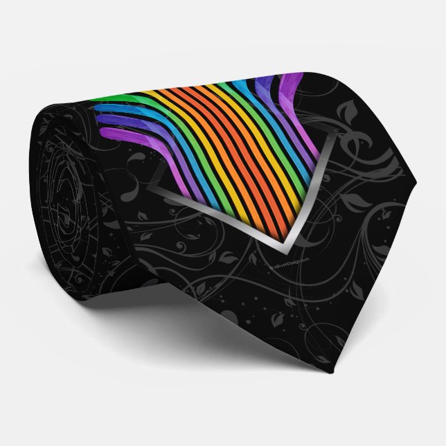 Hockey Stick Spectrum Neck Tie Krawatte (Gerollt)