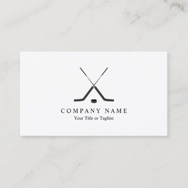 Hockey Sticks Hockey Player Business Card Visitenkarte (Vorderseite)
