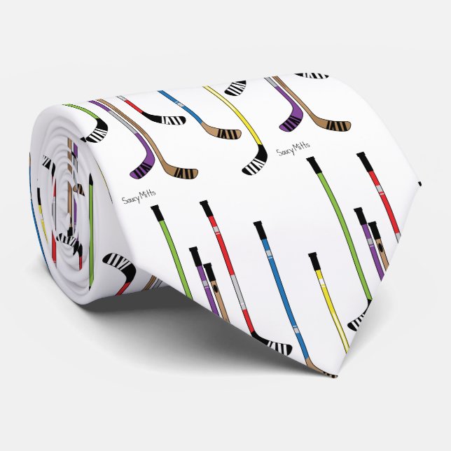 Hockey Sticks Krawatte (Gerollt)
