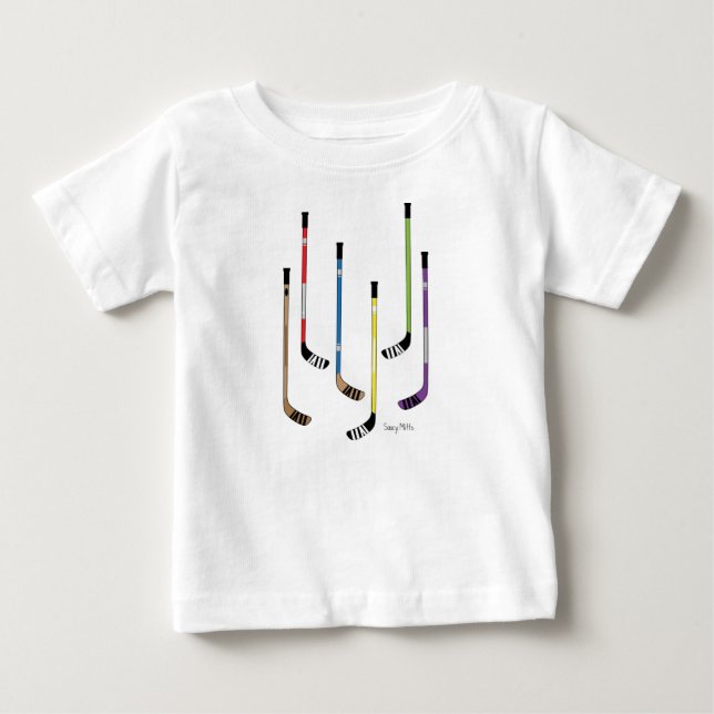 Hockey Sticks Säugling Shirts (Vorderseite)