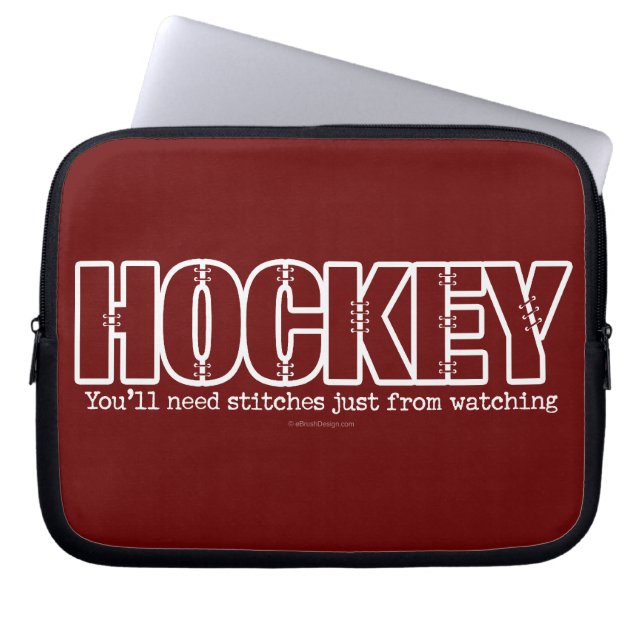 Hockey-Stitches Laptopschutzhülle (Vorderseite)