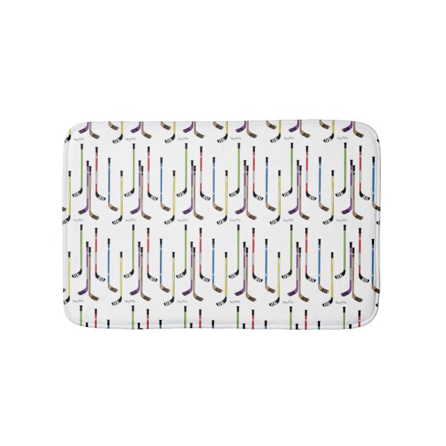 Hockey-Stock-Badezimmer Badematte (Vorderseite)