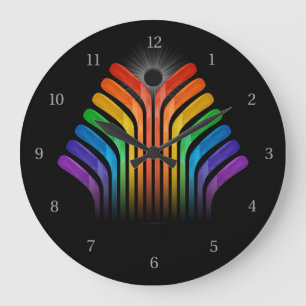 Hockey-Stock-Spektrum Große Wanduhr