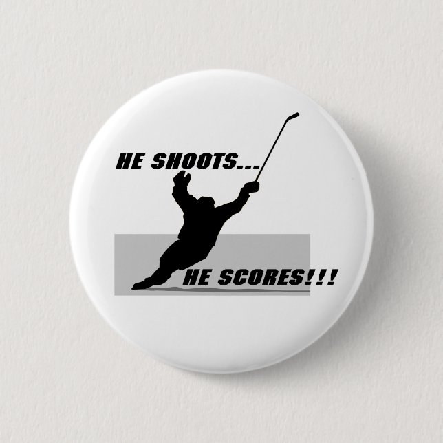 Hockey-T - Shirts und Geschenke Button (Vorderseite)