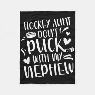 Hockey-Tante eines Hockeyspielers Lustige Hockey-T Fleecedecke