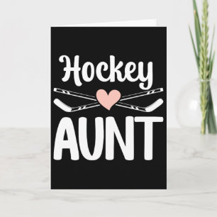 Hockey-Tante eines Hockeyspielers Süße Eishockey-T Karte