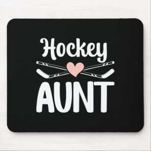 Hockey-Tante eines Hockeyspielers Süße Eishockey-T Mousepad