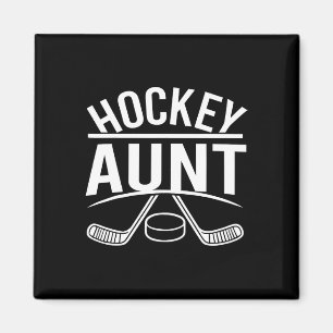 Hockey-Tante Hockey-Familie Lustig Magnet