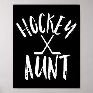 Hockey Tante Sportfan Chef Vintage Geschenke Poster