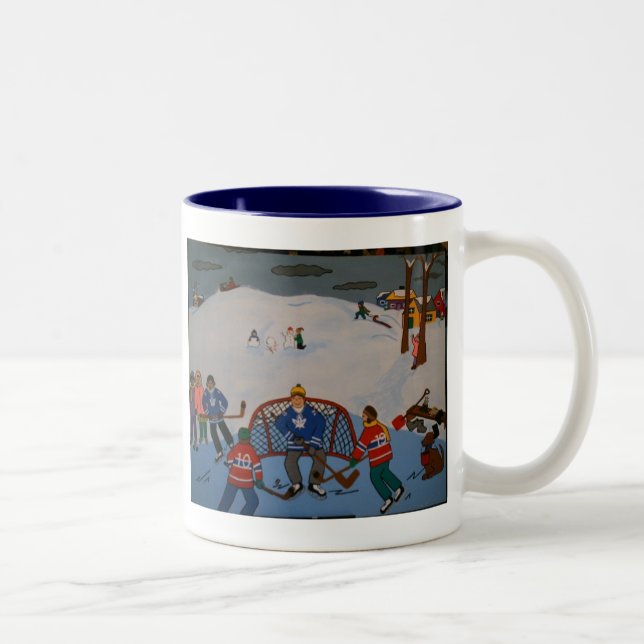 Hockey-Tasse Zweifarbige Tasse (Rechts)